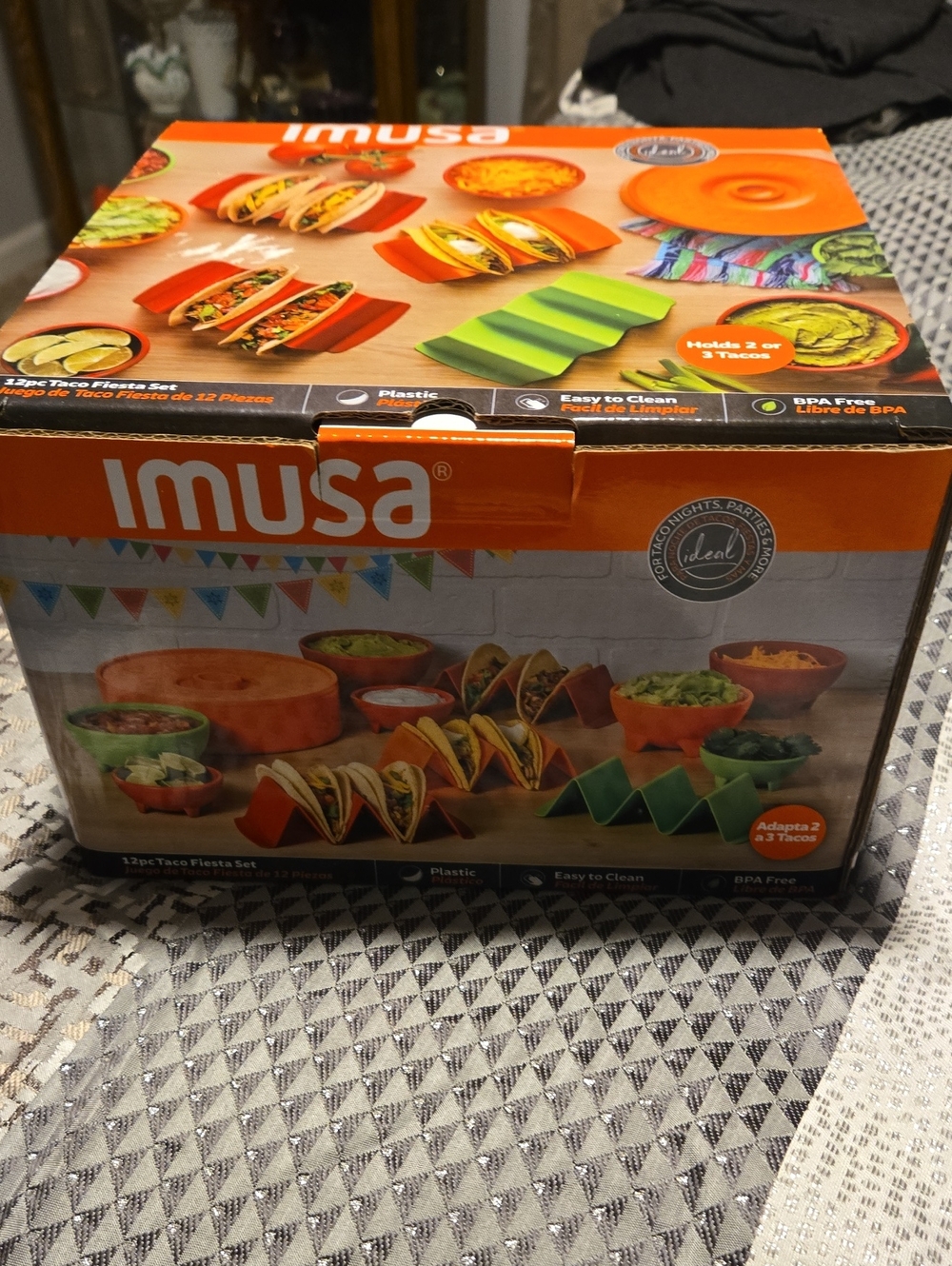 Taco Fiesta Party Set - Orange, Green, Red